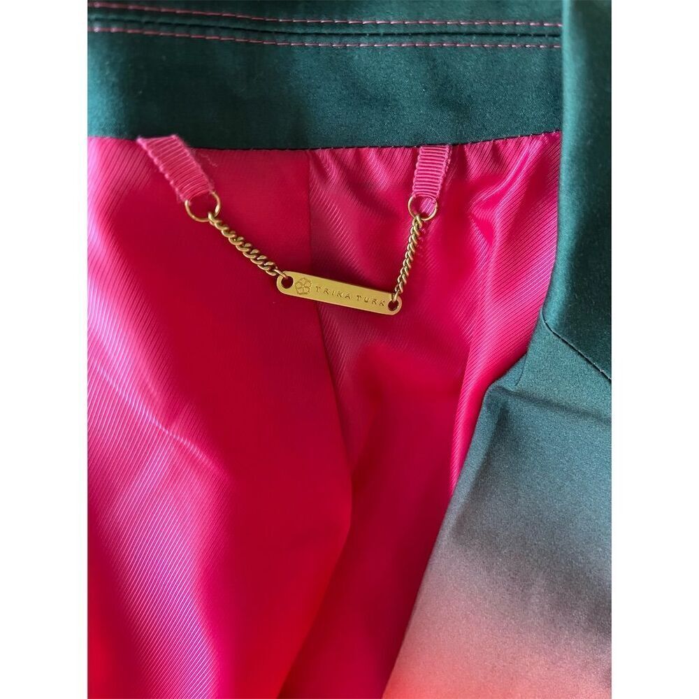 🆕 Trina Turk Women's Pink Ombre Blazer Size 4 Double-Button Tailored - Picture 4 of 16